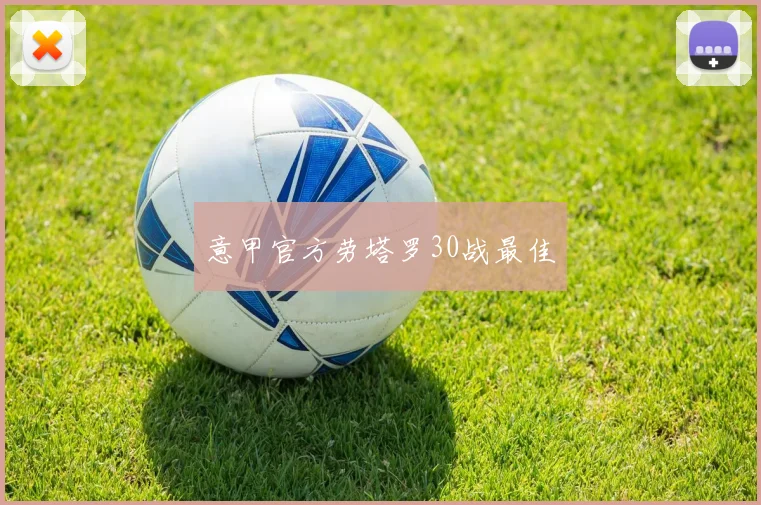 意甲官方劳塔罗30战最佳